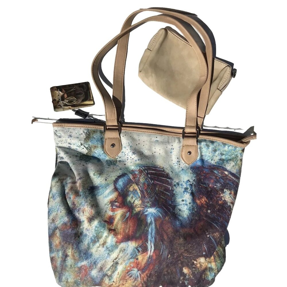 NEW Montana West Handbag Native Western Painted Ponies Tote Purse Bag Handbag